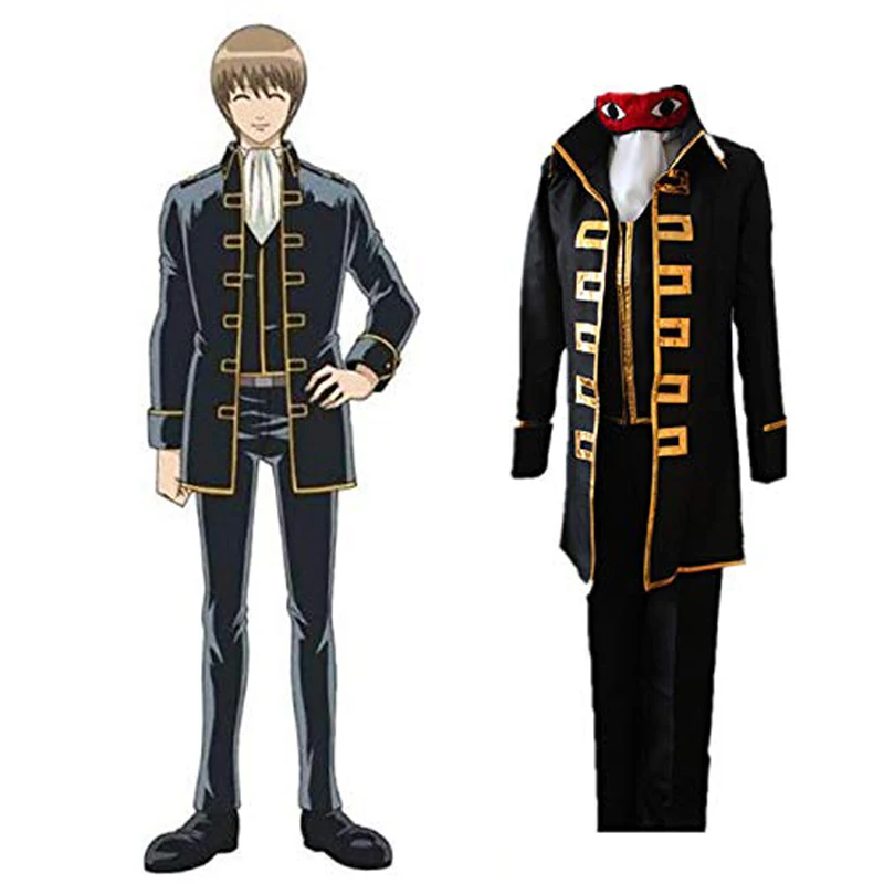 

SingXeng Anime Gintama Cosplay Shinsengumi Costume Silver Soul Okita Sougo Uniforms Suits Outfits Customize Halloween