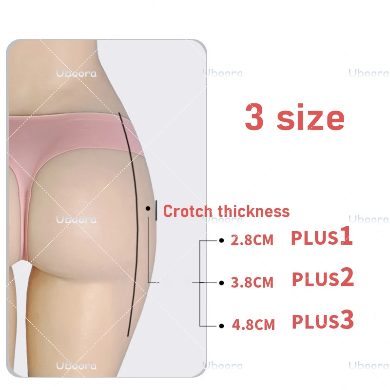 Fake Pussy Cross Dressing Giant Hip Simulation Vagina Pants Set Silicone Abundant Hips Can Insertable Urinary Cathete Realistic