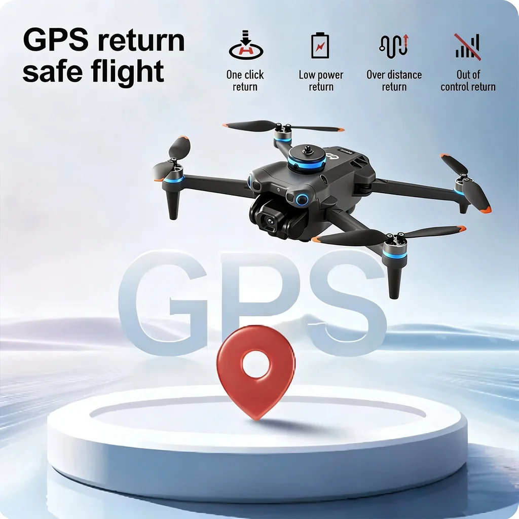 Drone GT60 Pro 4K/8K Professional 5G GPS HD Dual Camera Photography Brushless Foldable Quadcopter RC Distance 1.2KM Drones Toys