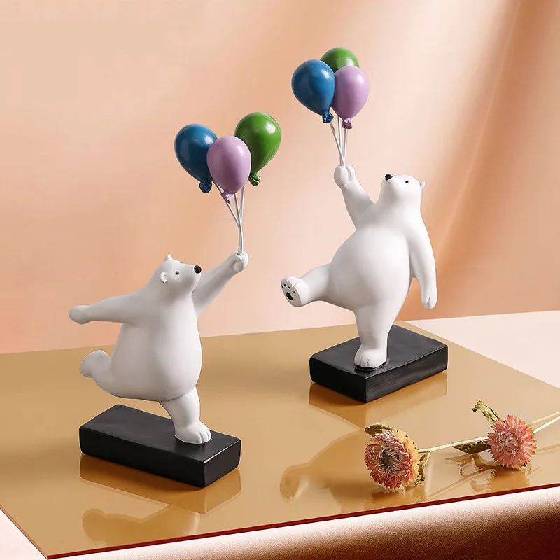 High-End Creative Balloon Rabbit Ornament Animal Living Desktop Advanced Sense Entrance Display Window Home Room Decoration