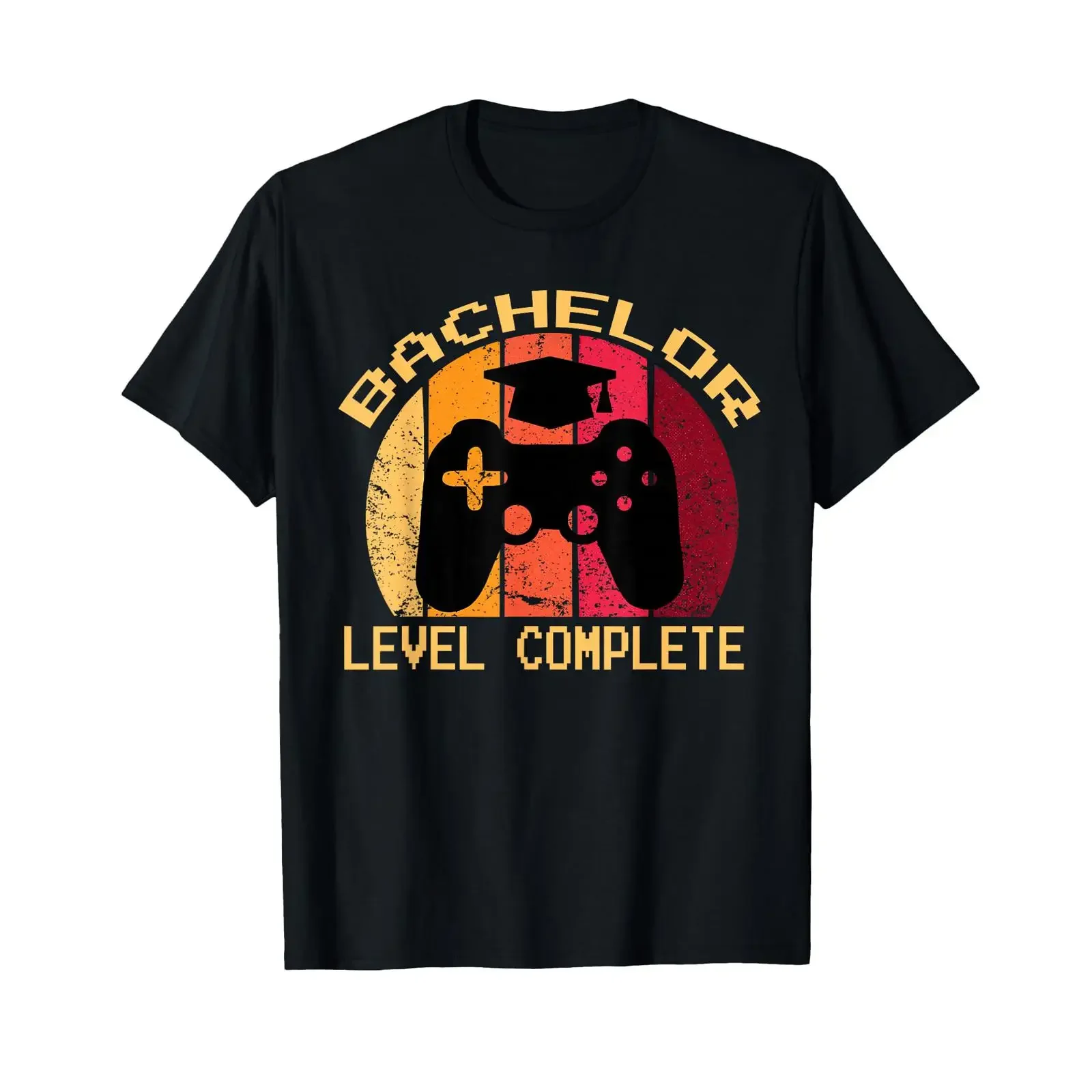 Bachelor Level Complete Graduation Gamer T Shirt vintage Washed Unisex homme designer clothes Top For Everyday Wear Versatile