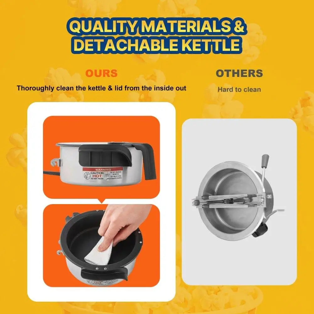 Portable 480W 4OZ Red Tabletop Popcorn Maker