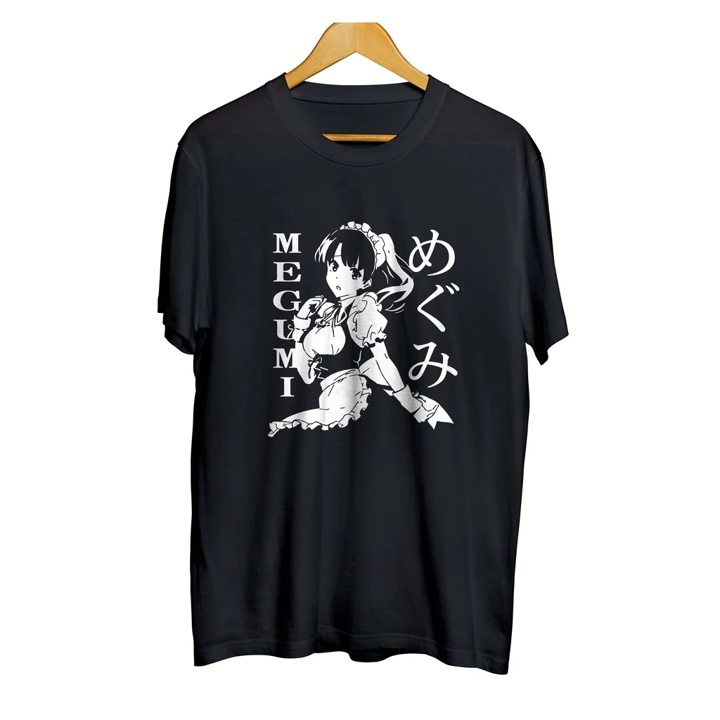 T-shirt distro anime KATO MEGUMI MAID - SAENAI HEROINE NO SODATEKATA 100% cotton combed 30s