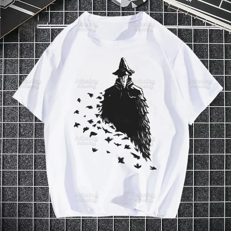 Bloodborne Marker Symbol T-shirts Summer Men/Women Hip Hop Funny Blood Borne Tshirt Maria Hunter Game t shirts Short Sleeve Tops