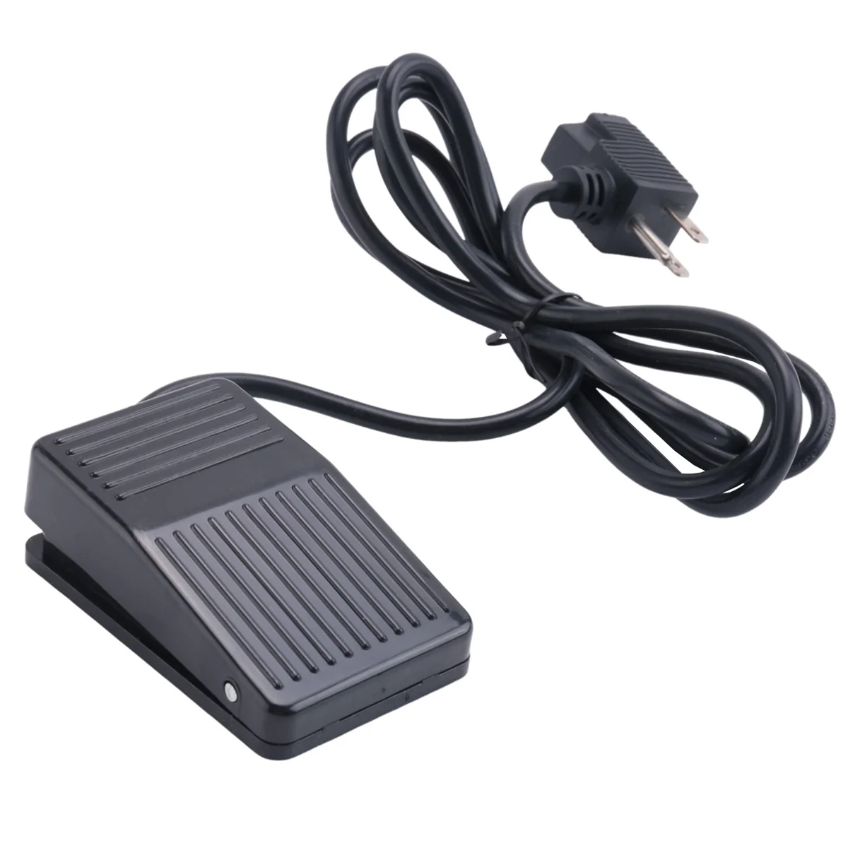 AB02 Foot Switch, Foot Pedal Switch Cable with 3-Prong Piggyback Plug, Foot Operated Pedal Controller Power Switch US Plug