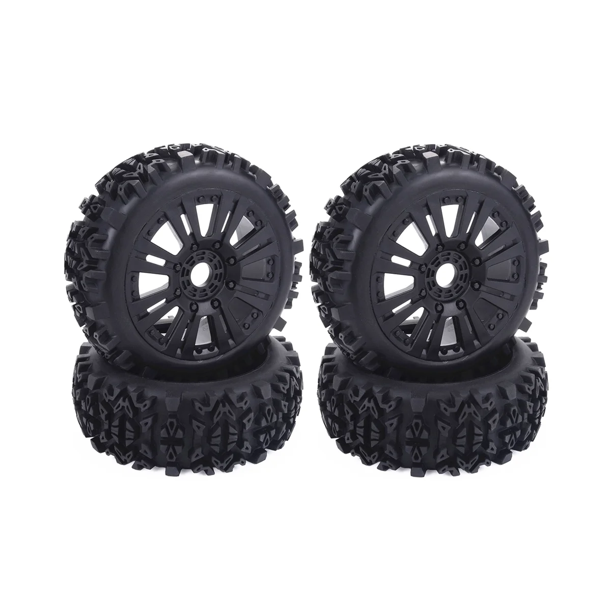 

4Pcs 120Mm 1/8 RC Off-Road Buggy Tires Wheel 17Mm Hex for ARRMA Traxxas Redcat Team Losi Kyosho VRX HPI WR8 HSP Hobao