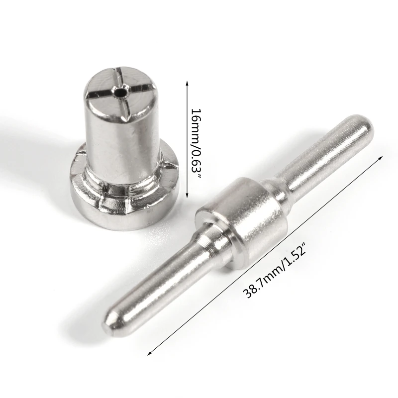 Compact Stainless Steel Extended Long Plasma Cutter Tip Electrodes & Nozzles Kit Drop Shipping