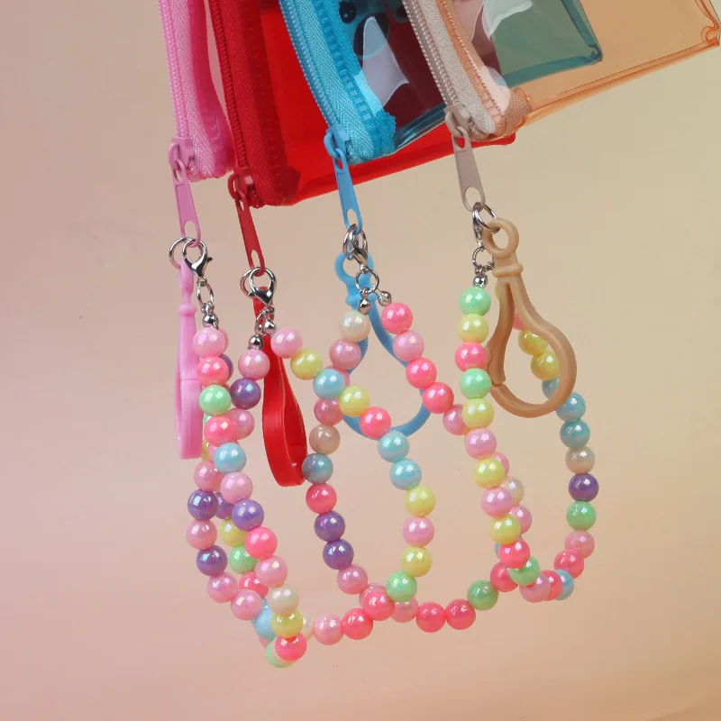 

Key Card Organizer Multifunctional Bead Chain Organizer Horse Coin Purse Compact Transparent Wallet For Kids Birthday Parties