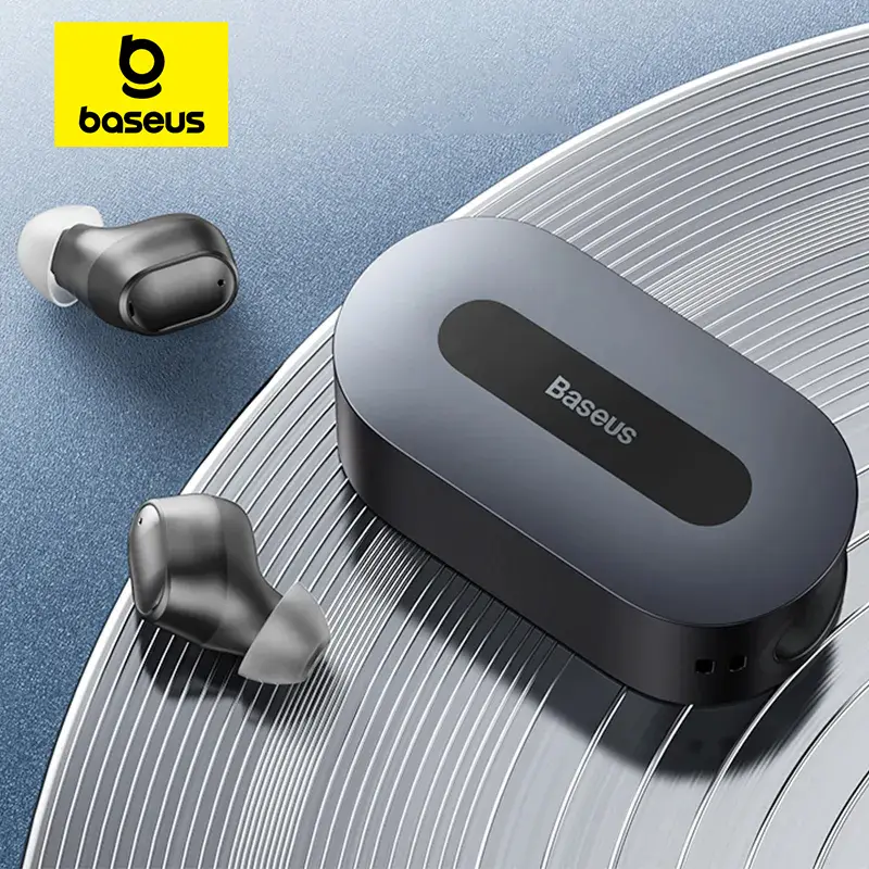 Baseus bowie ez10 fones de ouvido sem fio bluetooth 5.3 0.06' baixa latência tws fone com microfones duplos fone de ouvido hd chamada