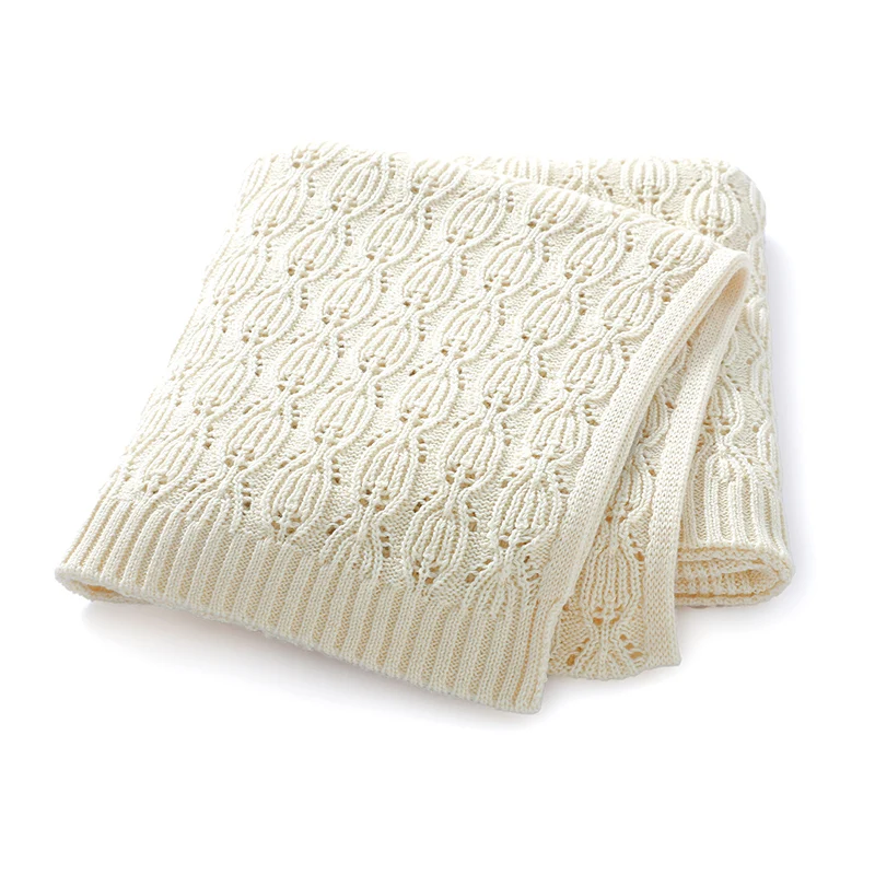 

Cotton Baby Blanket Knit Super Soft Newborn Girl Boy Bed Fashion Plaid Toddler Stroller Swaddle Infant Crib Envelop Wrap 90*70CM