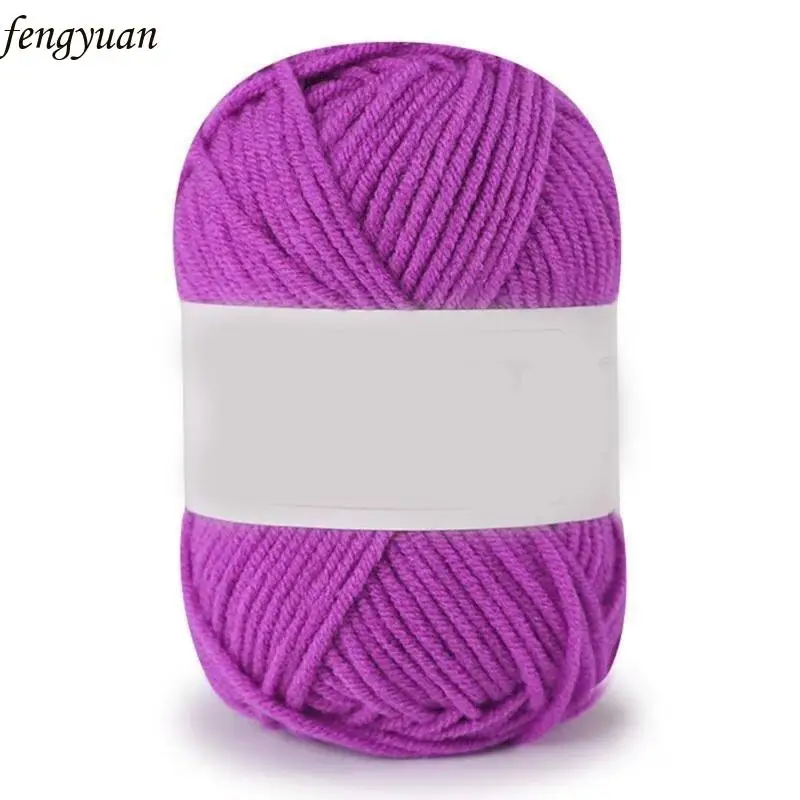 

B2QE Skein Yarn for Crochet Knit Accessories Soft Yarn Multicolored Yarn