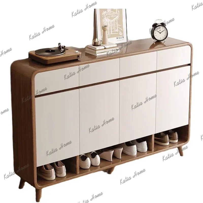 Factory Direct Vintage Vertical Tall Shoe Cabinet Ultra Thin High Quality Shoe Cabinet Organizer Wooden Organizador De Zapatos F