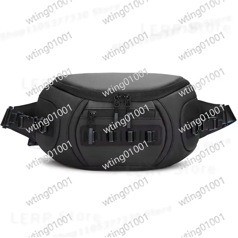 Stylish Men's Single-Shoulder Camera Bag with Zippered Storage Pouch for Fuji Polaroid and Mirrorless Cameras