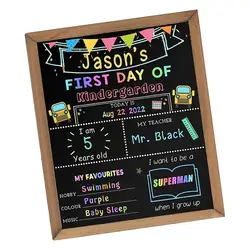 School Day Sign Of Chalkboards Board First Small Last Chalkboard Student Blackboard Message Chalk