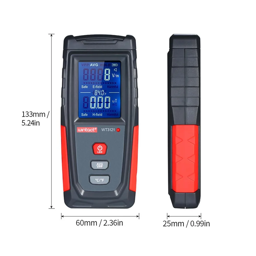 WT3121 Electromagnetic Field Tester with Synchronous Dual Mode Measures Both E-Field and H-Field Simultaneously