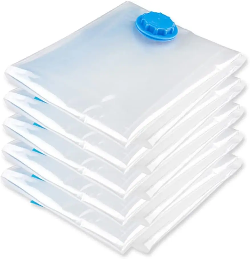 30er-Pack Vakuum-Aufbewahrungsbeutel mit Pumpe, Platzsparende Vakuumbeutel für Kleidung, Kissen, Bettwäsche, Reiseorganizer