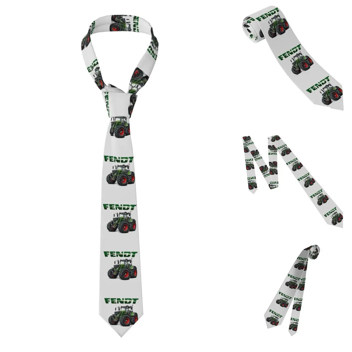 ربطة عنق Fendt جرار للرجال من البوليستر الحريري 8 سم ربطات عنق بدل زفاف ربطة عنق كاجوال Gravatas
