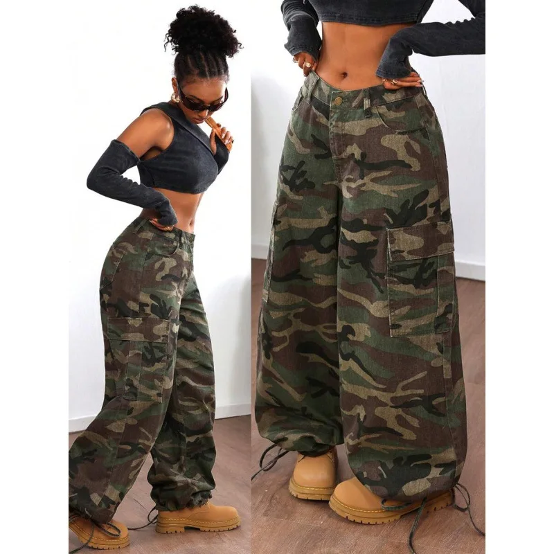 

Камуфляжные брюки карго унисекс, рабочие брюки, повседневные брюки нейтрального стиля для женщин, весенний сезон, 100% другой материал