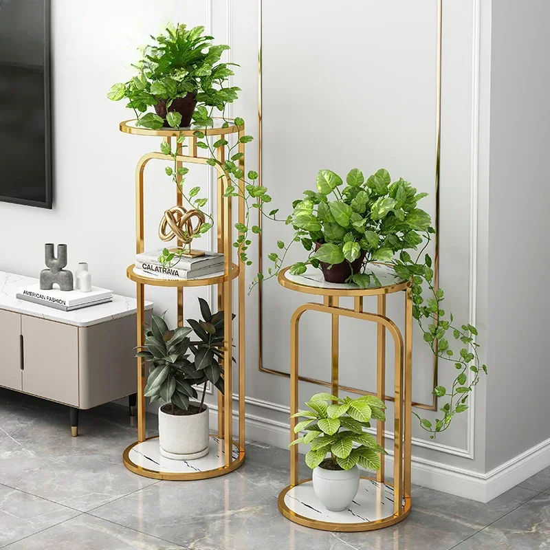 High Value Stand for Flowers Multi-layer Landing Plant Shelves Bold Support Metal Racks Stable Load-bearing Flower Stand