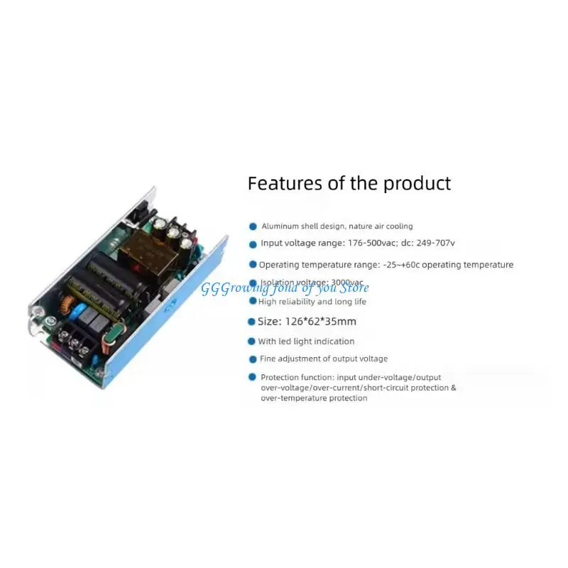 H9EB Industrial DC24V 5A Modul Catu Daya Power AC220V ke DC24V Converter Module Board Ukuran Compact