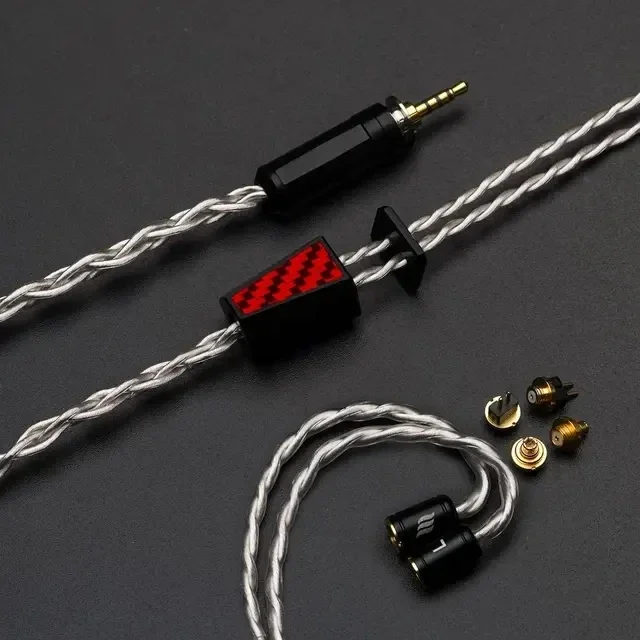 

Effect Audio X GRIFFIN Earphone Cable 4 Wire High Purity Copper Silver Plated IEM Cable, TermX& ConX Interchangeable Plug