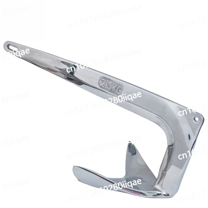 

Yacht Fishing Boat Fixed Anchor Stainless Steel Bruce Anchor 1~ 30kg Large Grip Anchor