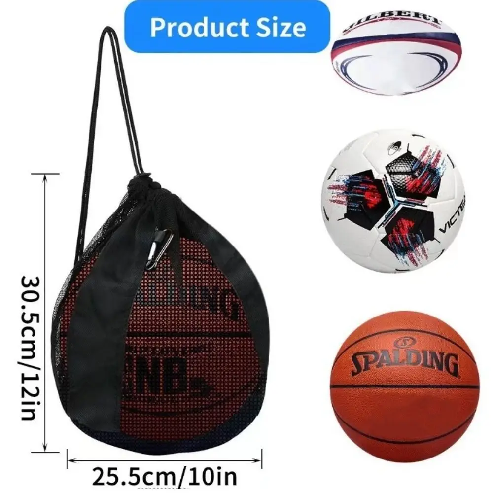 Single Ball Bag Basketball Mesh Bag Crossbody Carrying Case Basketball Backpack Storage Bags Sport Organizer