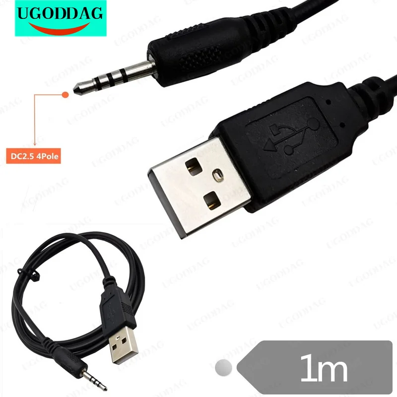 1Pc 2.5mm New USB Charger Power Cable Cord for Synchros E40BT/E50BT Headphone J56BT S400BT S700 Easy To Use Durable CE1789