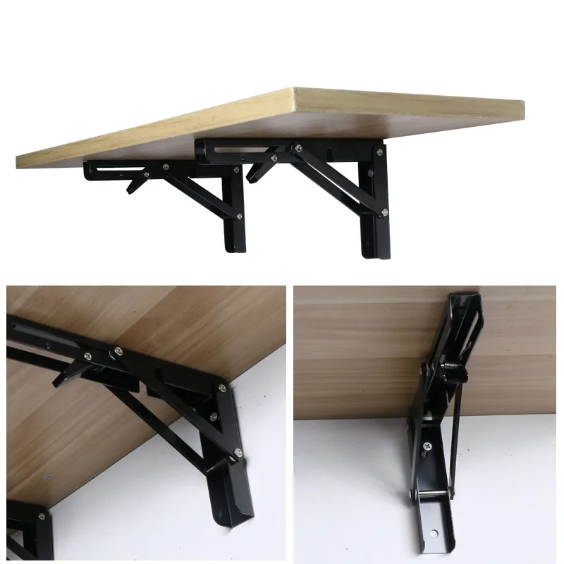 Folding baffle bracket three fold spring bracket cold rolled steel right angle laminate movable pavilion board rack furniture