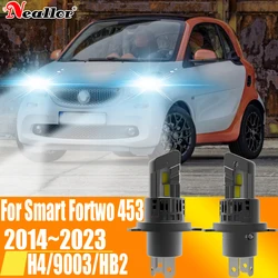 H4 HB2 9003 Led Headlight Canbus No Error Car Bulb High Power White Fog Light Diode Lamp 12v 55w For Smart Fortwo 453 2014~2023