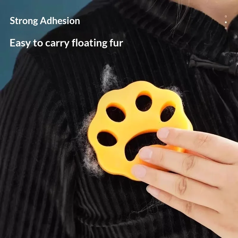 Silicone Paw Pet Hair Trap Reusable Laundry Lint Remover for Washing Machine Dryer Dog Cat Fur Catcher Clothes Fluff Cleaner