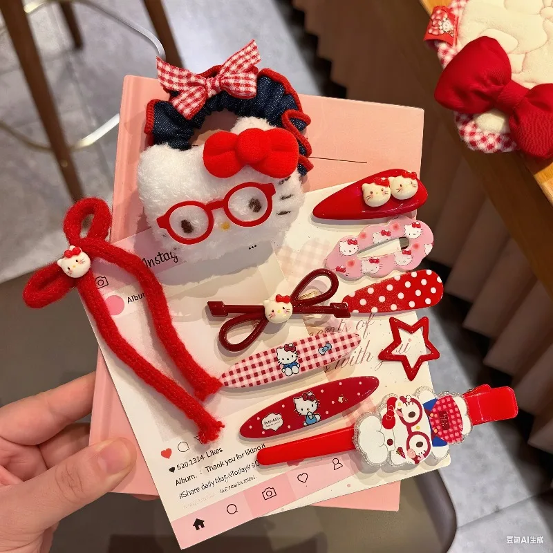 Sanrio Hellokitty Kuromi Kawaii Duckbill Clip Forcina Cartoon Anime Cute Sweet Accessori per capelli Regalo di compleanno per bambini