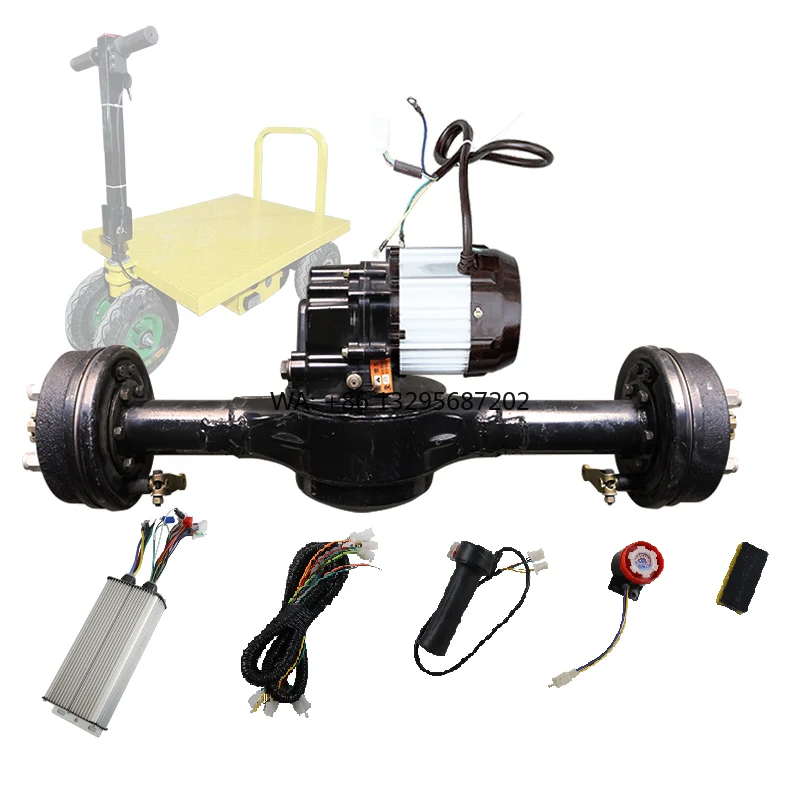 

Комплект контроллера для задней оси с раздельным бесщеточным двигателем 48В/60В, 80 см, 1500 Вт, с барабанным тормозом, низкоскоростной, для трехколесного мотоцикла (трайка) с передаточным числом 1:33