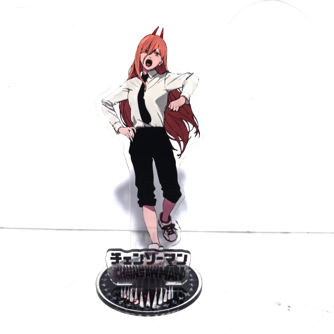 Anime 15 cm Kettensäge Mann Acryl Ständer Makima Power Cosplay Modell Platte Nette Sammlung Tasche Fans Geschenke Pochita 10 cm