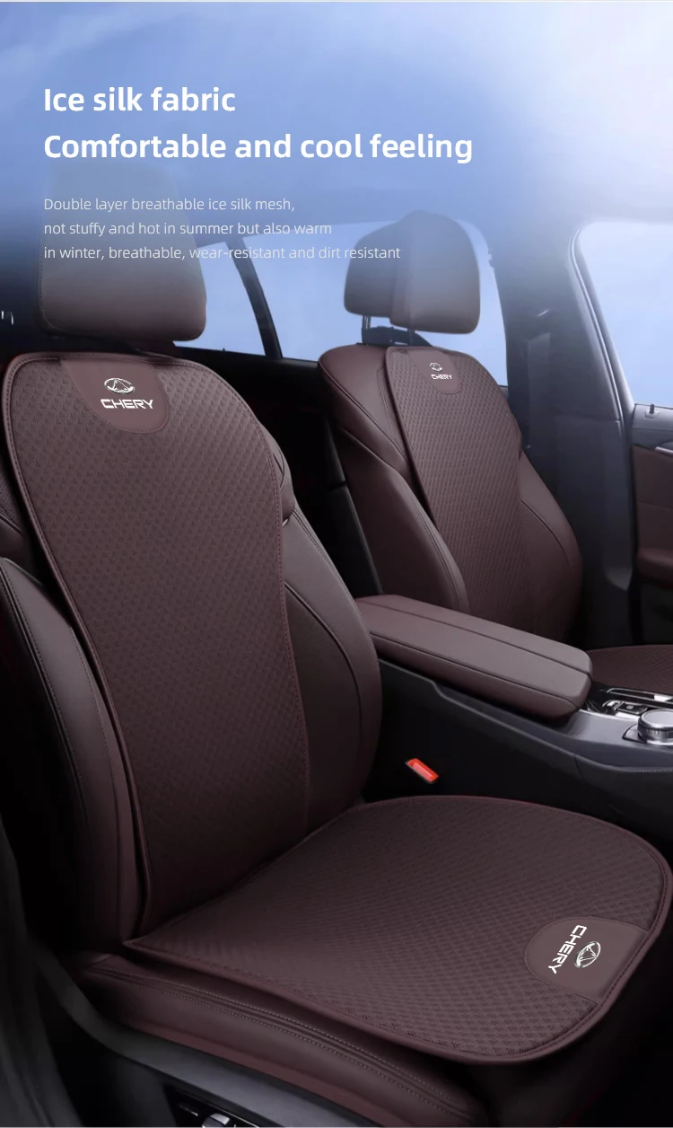 Auto Sitz Pad Rückenlehne Matte Eis Seide Flachs Sitzkissen Abdeckungen Für Chery Tiggo 7 Pro 8 4 5 3 2 T11 5X Amulett Fora QQ IQ Fulwin – Detail 6