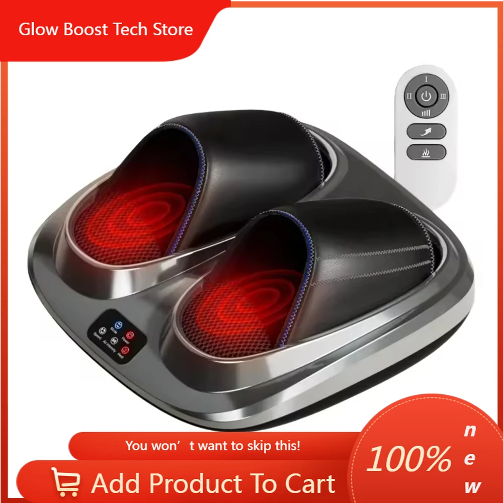 

Многофункциональный электрический массажер для ног с подогревом и компрессией, роликовый, для улучшения кровообращения