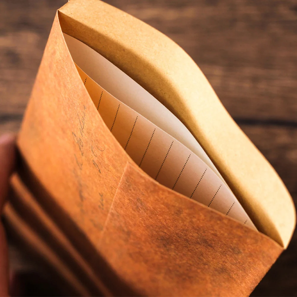 Sobres de papel Kraft Retro, almacenamiento con patrón de letras para baratijas pequeñas, collares, tarjetas de regalo, postales, 10 Uds.