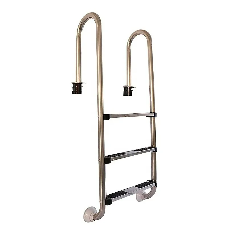 

Polished Stainless Steel Pool Ladder Multi-Scene Use For Inground Pools Spas And Water Tanks High Quality Choice