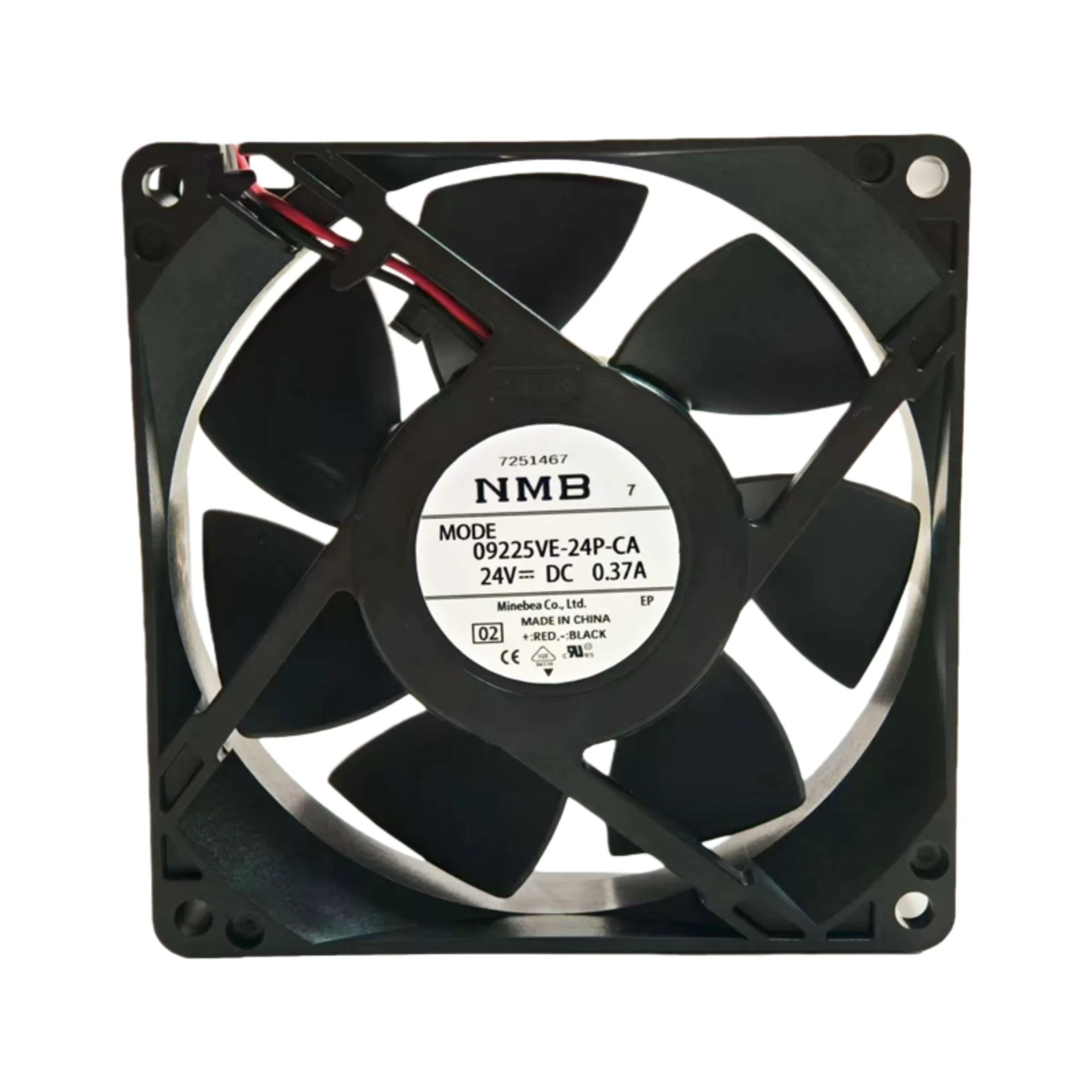 new for NMB 09225VE-24P-CA 92x92x25mm DC24V 0.37A Cooling Fan for VFD Inverter Servo Drive Power Supply