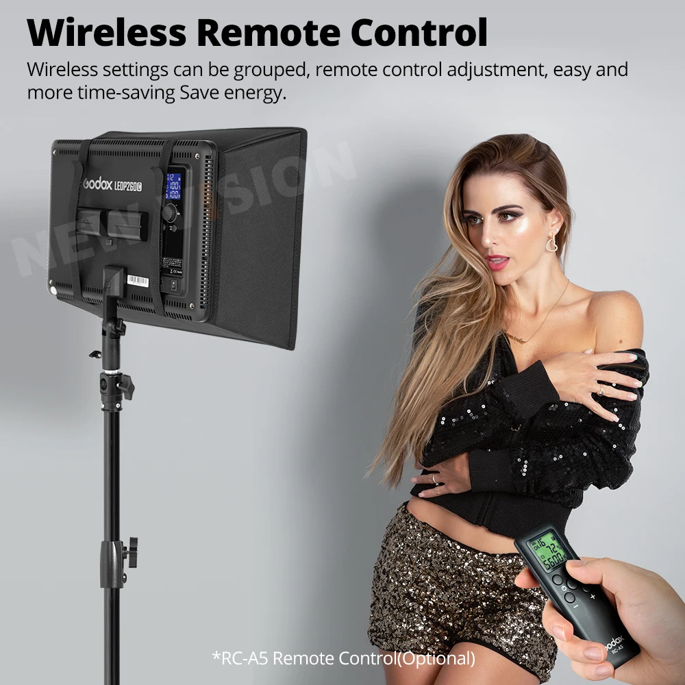 Godox LEDP260C 3300~5500K LED Bi-Color & Dimmable Studio Video