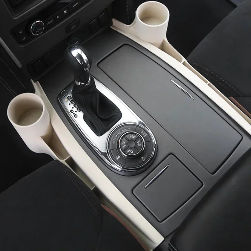 Car Seat Crevice Storage Box Car Organizer Cup Holder Auto Gap Side Pocket for Stowing Tidying For Nissan Patrol Y62 Armada