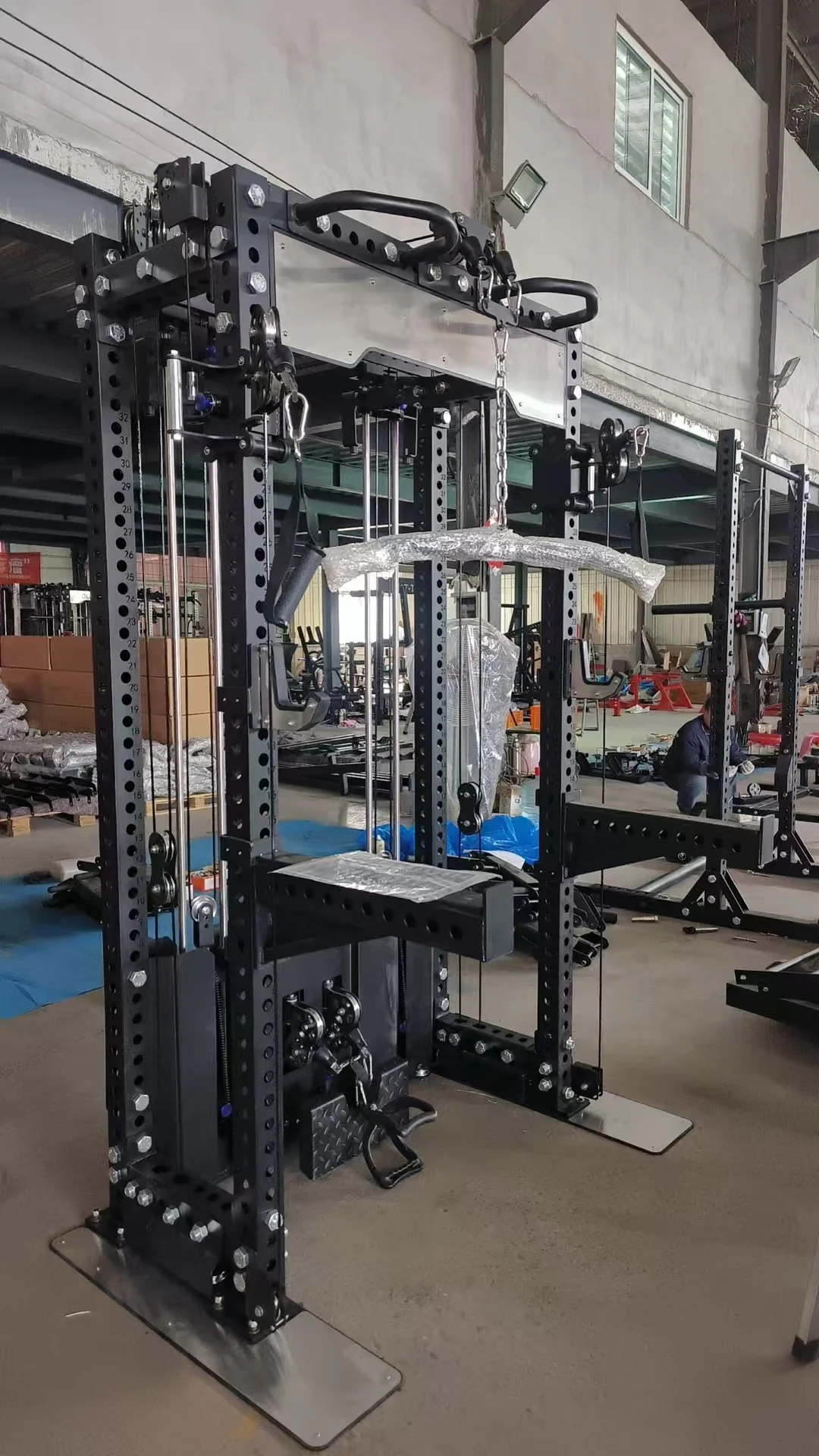 2026 Cable Crossover Trainer Lat Pull Down Low Row Home Squat Rack