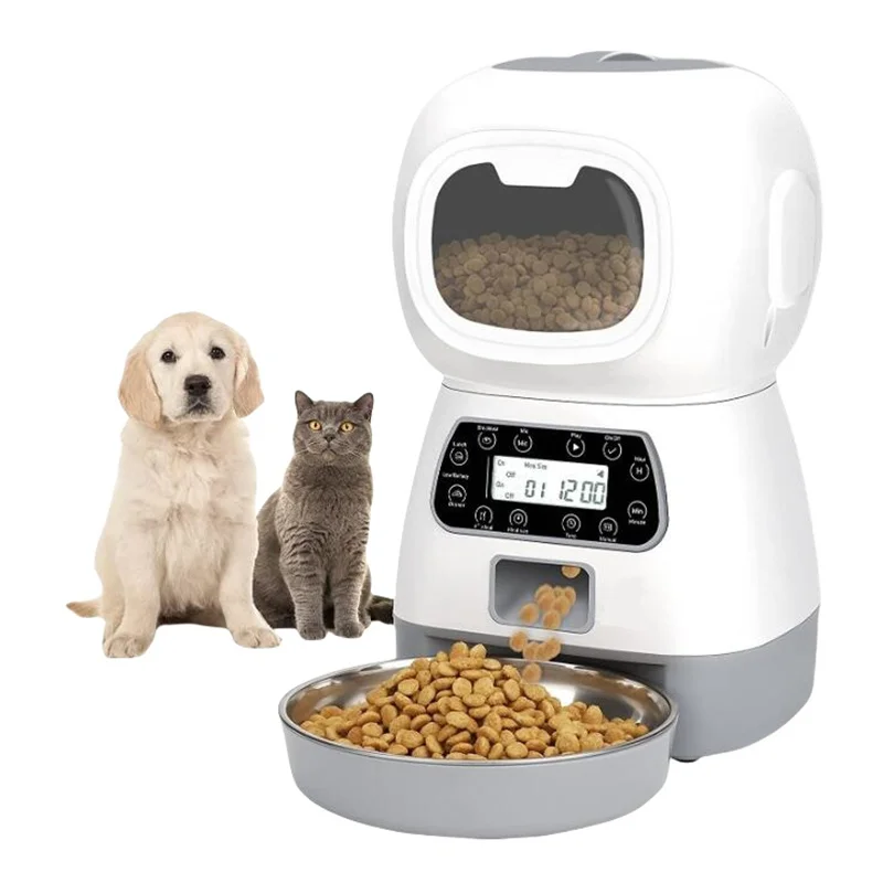 

Remote Cat Kibble Dispenser Dry Food Bowl Pet Feeder Single Automatic Feeding of Cats Cute Wi-Fi Dog Dishes Supplies Product