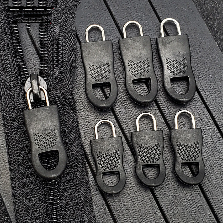 8/16/32pcs Replacement Zipper Puller End Fit Rope Tag Clothing Zip Fixer Broken Buckle Zip Cord Tab Bag Suitcase Backpack Tent