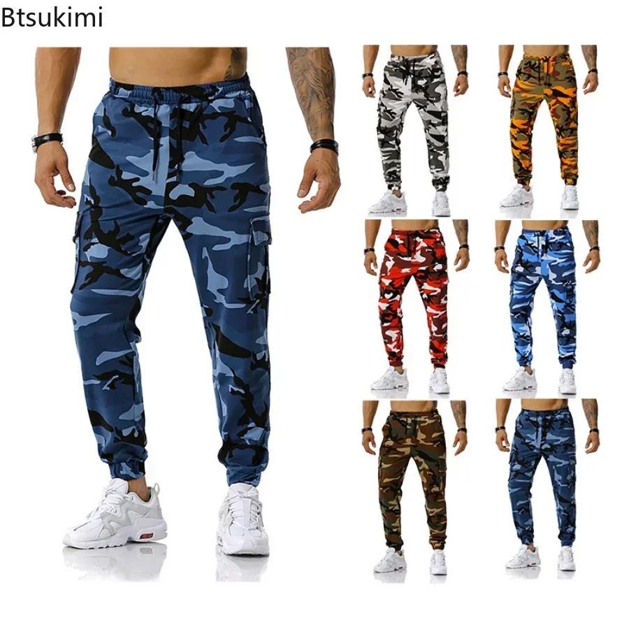 Pantaloni cargo mimetici alla moda per uomo Pantaloni militari tattici mimetici in cotone Pantaloni casual da esterno Pantaloni sportivi con