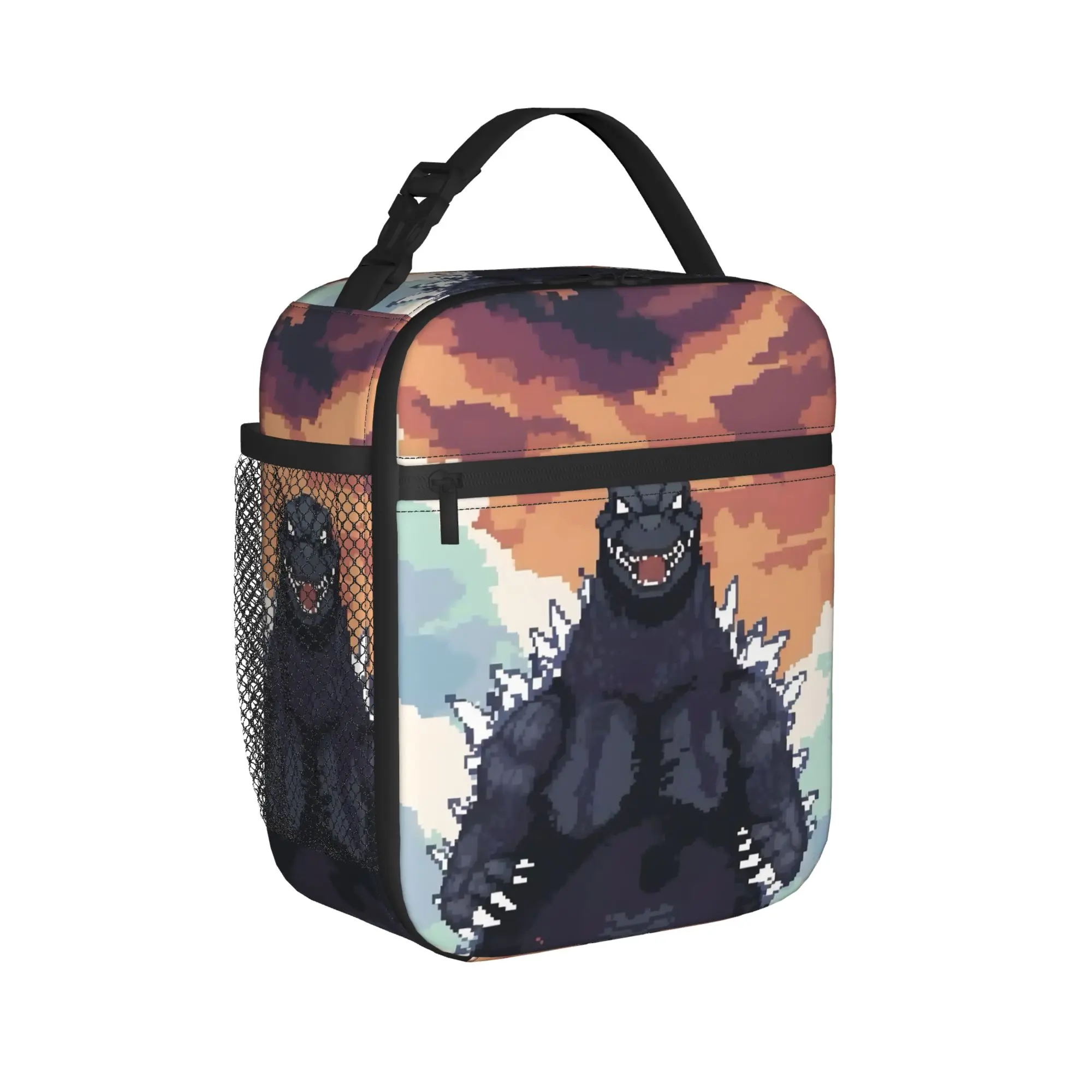 Monster G-Godzillas Thermal Insulated Lunch Bag for Office  Reusable Food Bag Cooler Thermal Lunch Boxes