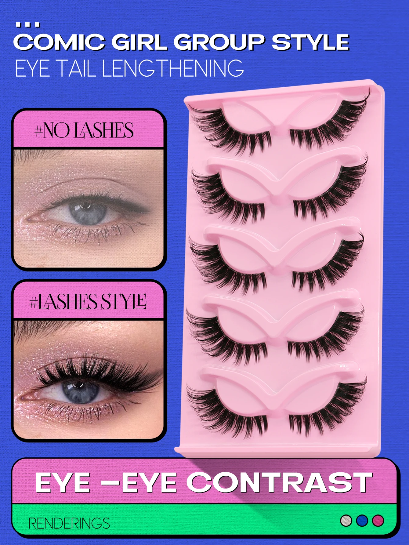 Veltrinay vison cílios olho de gato cílios volume raposa olho cílios postiços cílios naturais 3d d-curly volume cílios postiços maquiagem