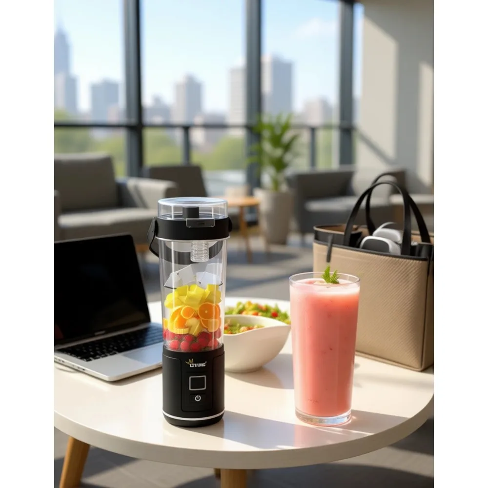 

Портативный USB-блендер для смузи, 20 унций, герметичный, с функцией самоочистки, безопасный для посудомоечной машины, без BPA