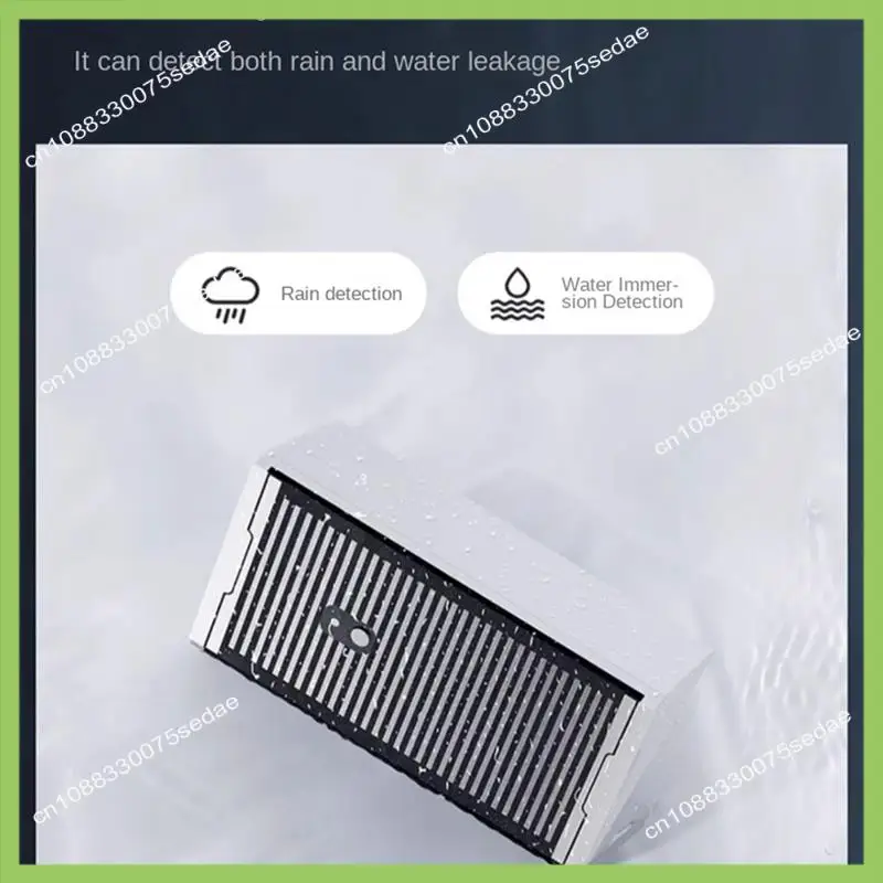 

Y19A Water Leak Sensor Flood And Rain Detector IPX7 Waterproof 3 Sensitivity Settings For Home Security Works