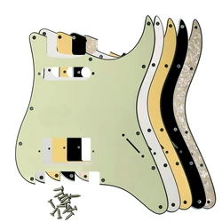 Xinyue-pickguard guitarra personalizada, captador com 11 furos de parafuso, com flyd, rosa, ponte tremolo, paf, humbucker, hs, sem botão de controle